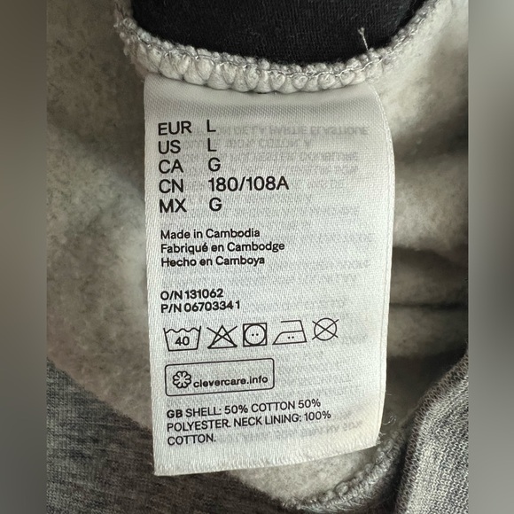 H&M Men’s Mock Neck Sweatshirt - Size Large - Picture 4 of 6